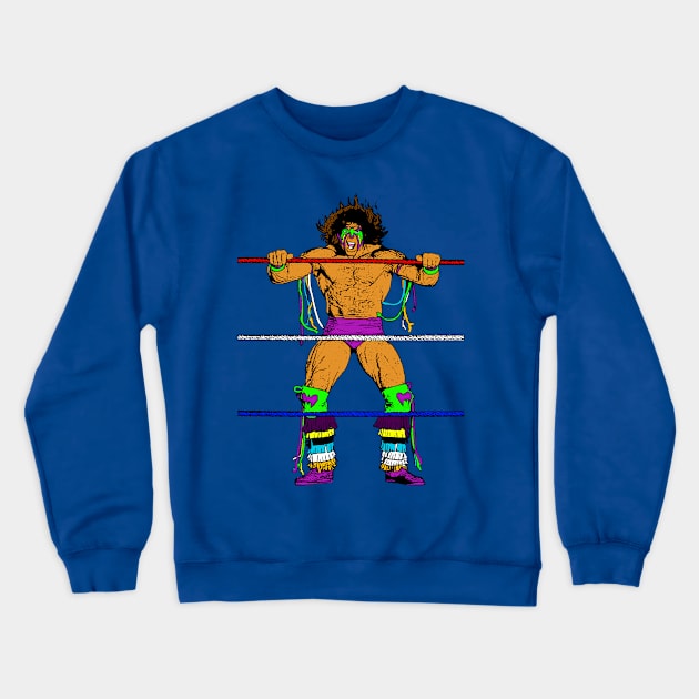 Rope Shakin' Warrior Crewneck Sweatshirt by BradyRain